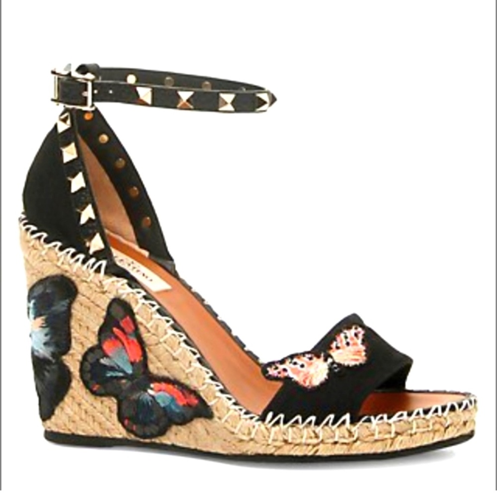 Valentino Rockstud Wedges